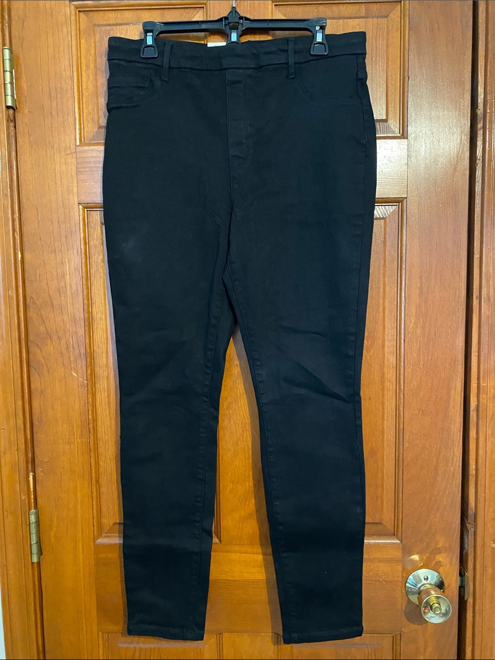 Time and Tru High Waist Black Skinny Denim Jeggings